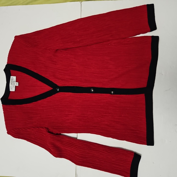 St John Collection By Marie Gray Red Jacket Size 6 - Picture 1 of 10
